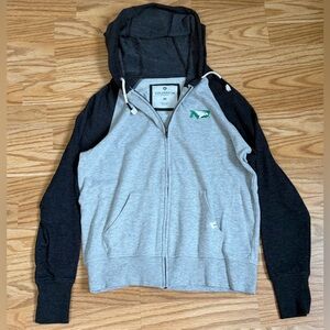 North Dakota Fighting Hawks Zip-Up Hoodie Women’s M Colosseum Raglan Sweatshirt